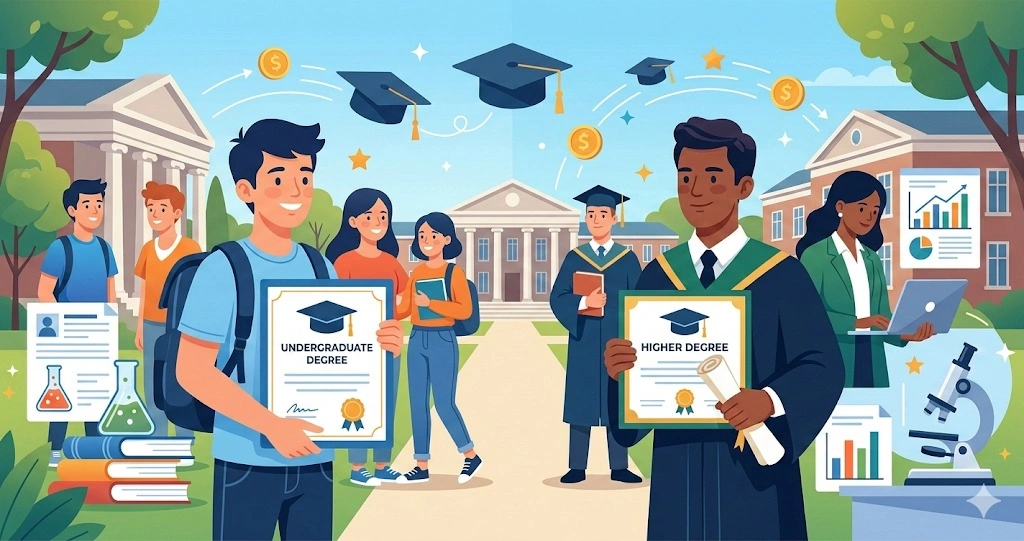 Undergraduate vs Postgraduate Scholarships in the USA: Complete Guide